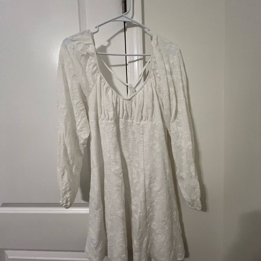 Wild Fable White Textured Dress